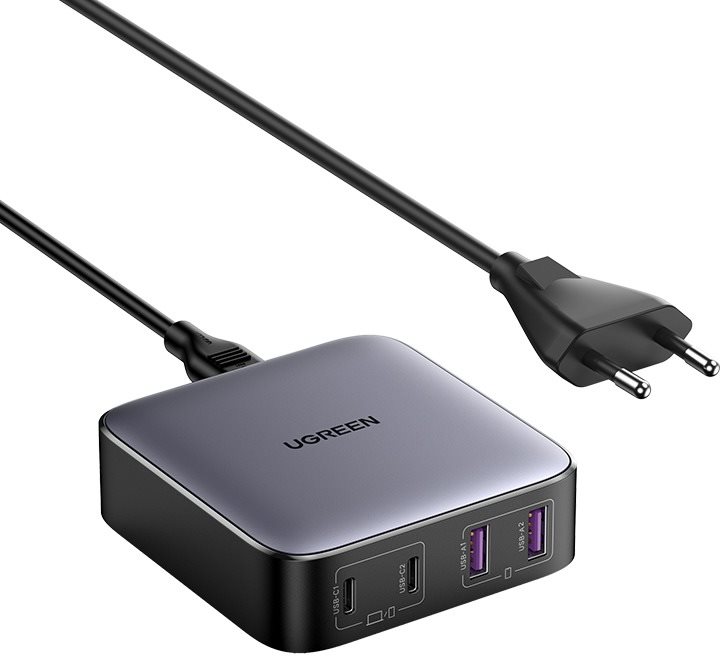 Ugreen 2*USB-A+2*USB-C 65W Desktop Fast Charger EU Black...