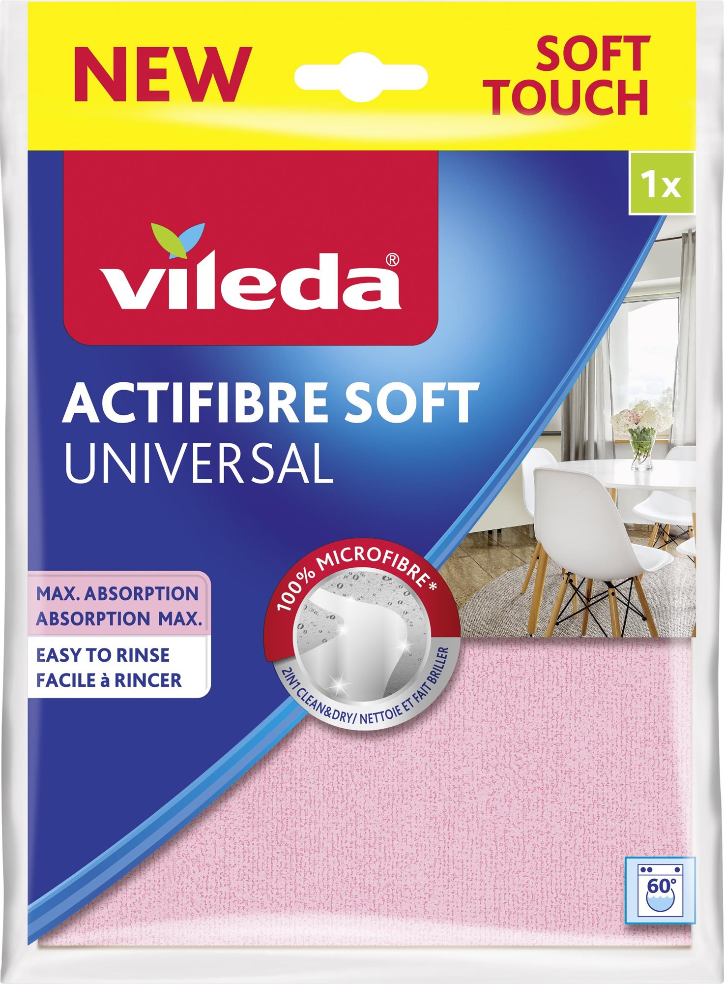 VILEDA Actifibre Soft Micro mikroszálas törlőkendő 1 db Törlőkendő