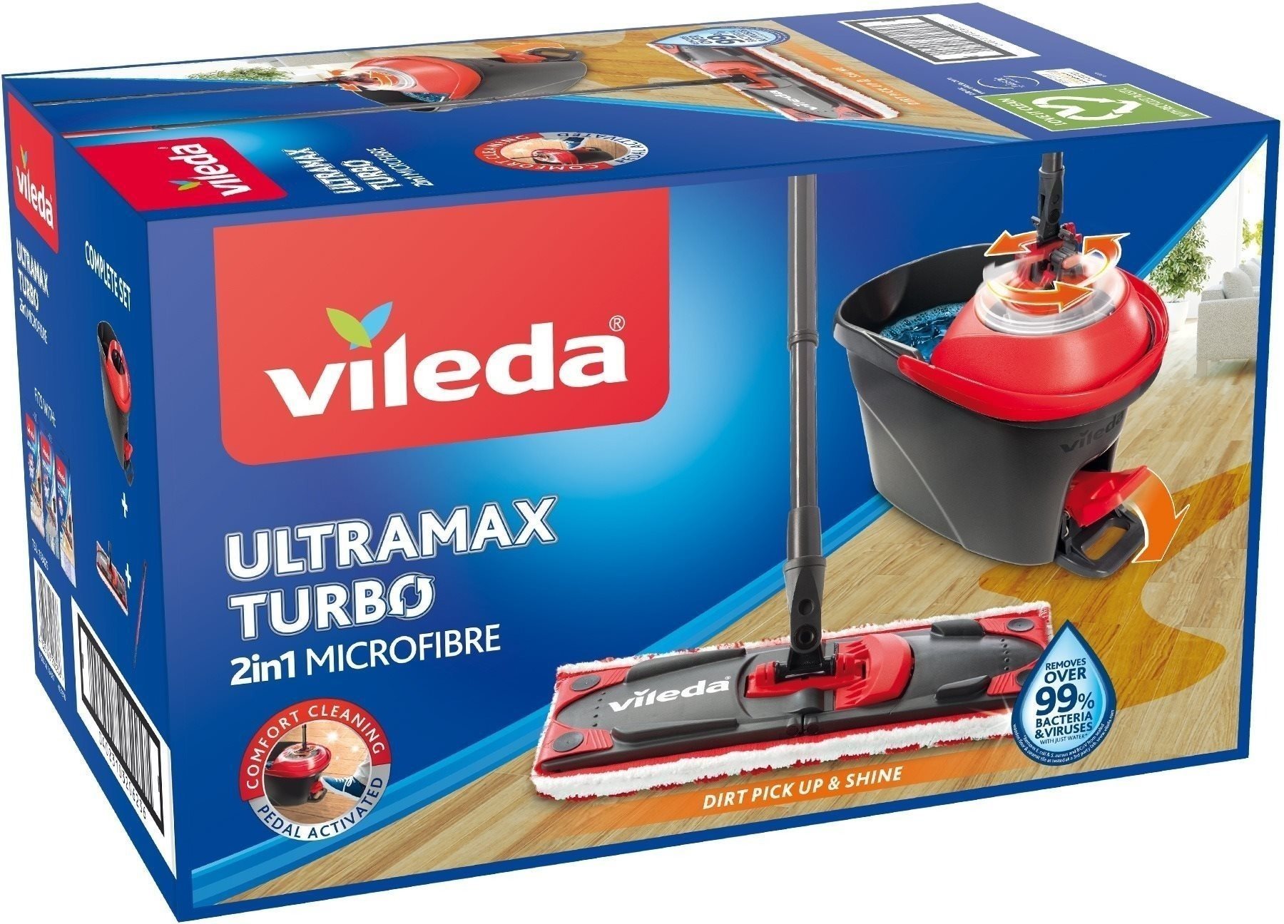 Vileda Ultramax TURBO Microfibre 2v1 Mop
