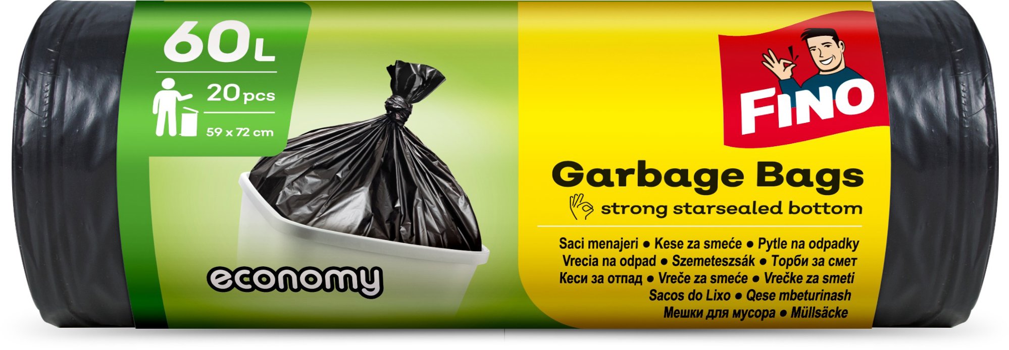FINO Economy 60 l, 20 ks Vrecia na odpad