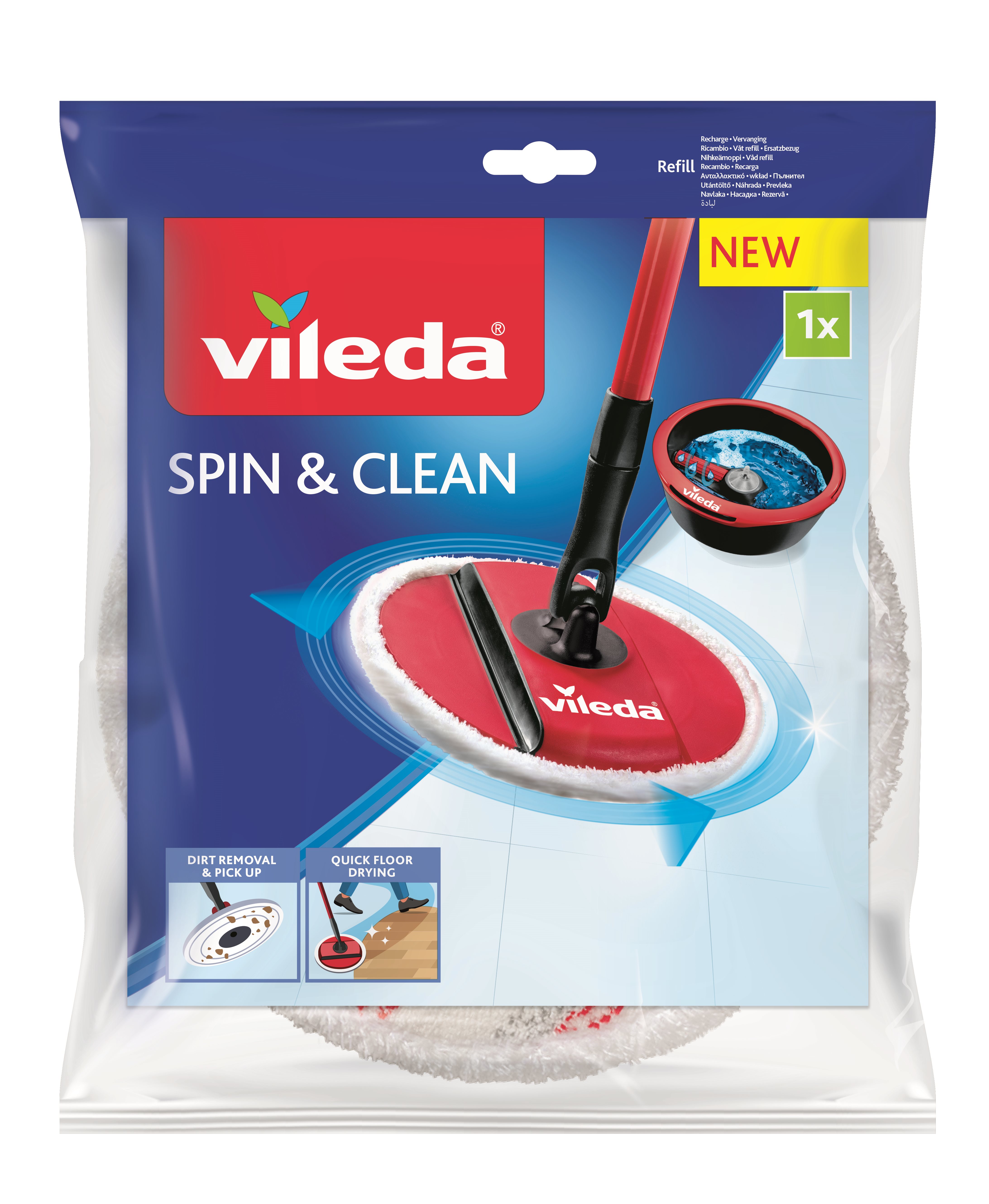 VILEDA Spin & Clean náhrada Náhradný mop
