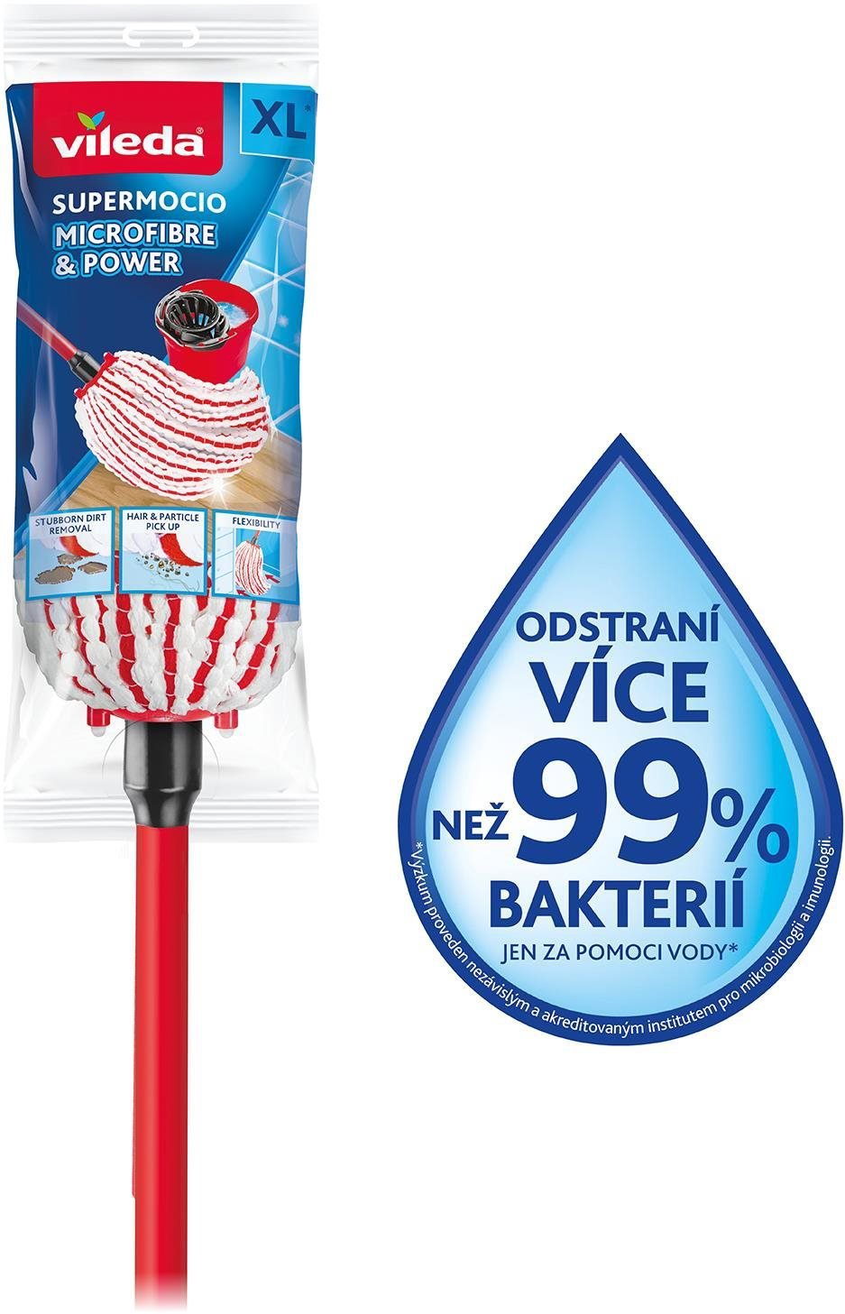 VILEDA SuperMocio Microfibre & Power mop Mopp
