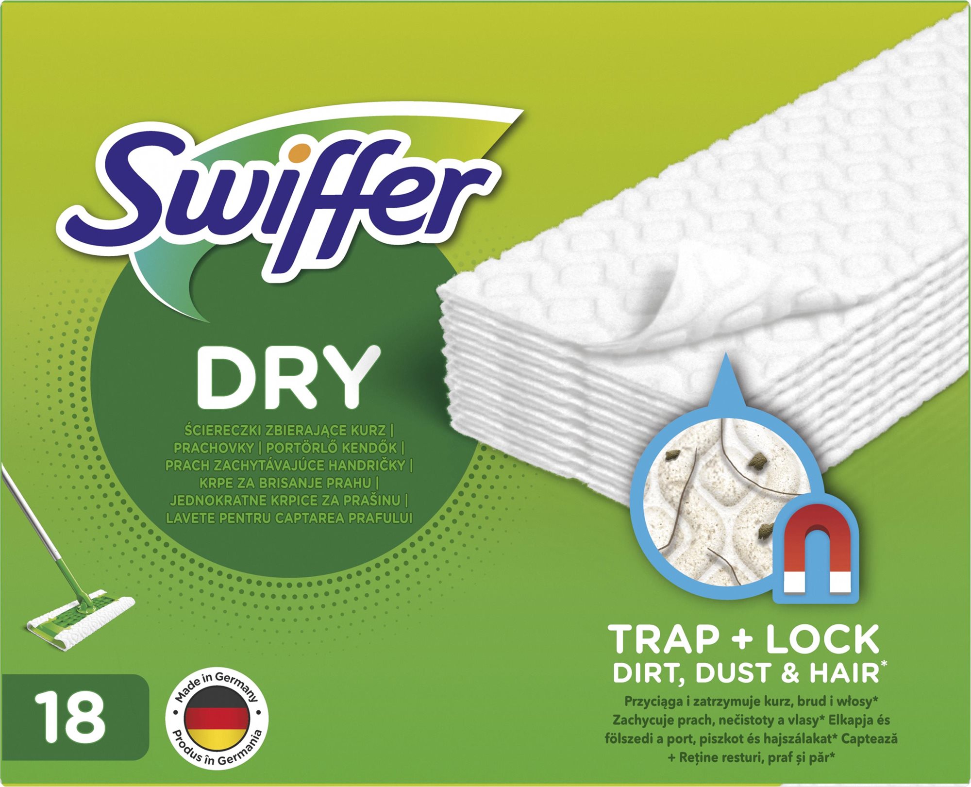 SWIFFER Sweeper Dry čistiace obrúsky 18 ks Náhradný mop