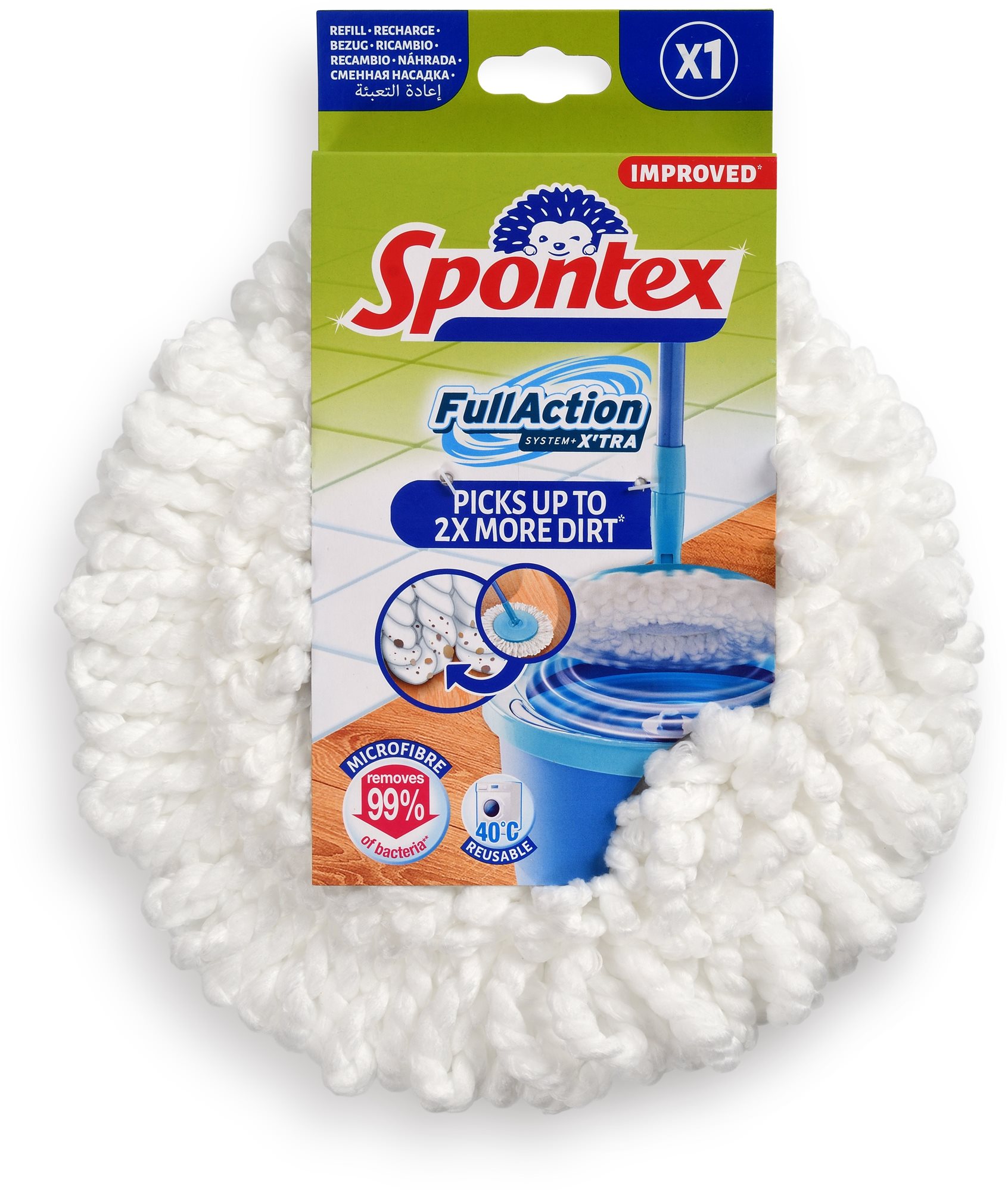 SPONTEX Full Action system+ XTRA náhrada Náhradný mop