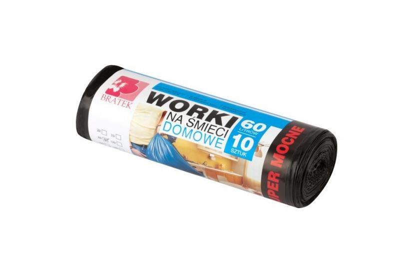 BRATEK odolné vrecia na odpad 60 l, 10 ks Vrecia na odpad