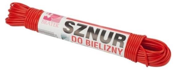 BRATEK šnúra na bielizeň 20 m, mix farieb Šnúra na prádlo