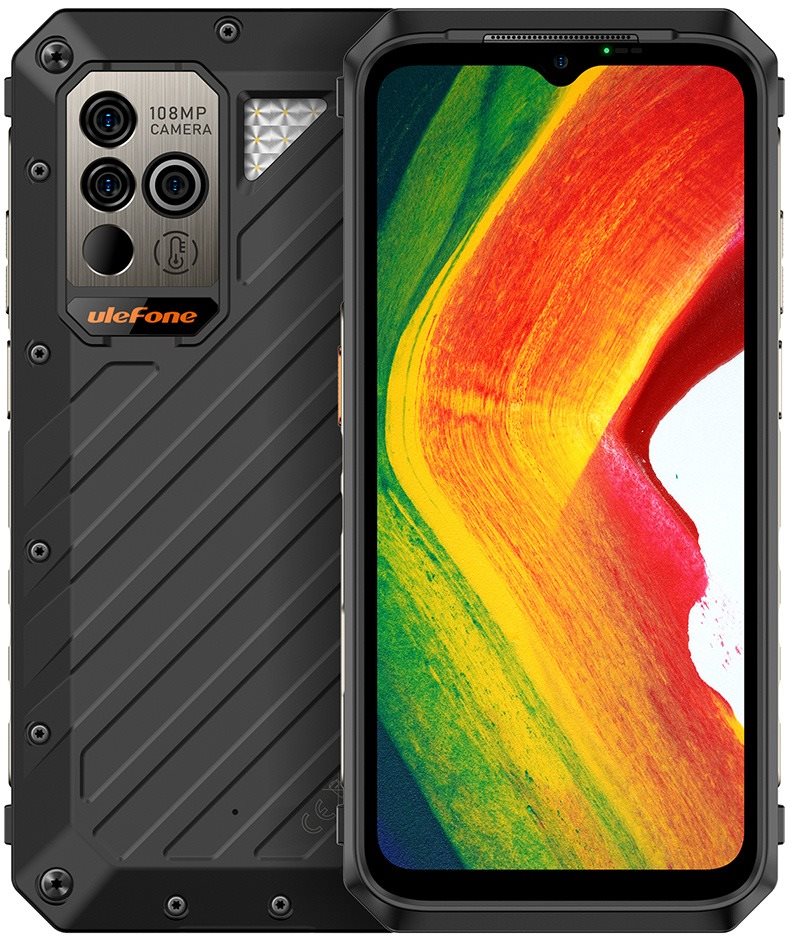 UleFone Power Armor 18 fekete Mobiltelefon