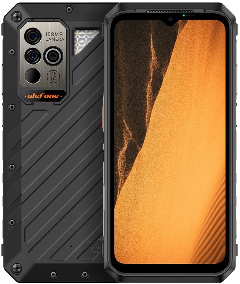 UleFone Power Armor 19 fekete Mobiltelefon
