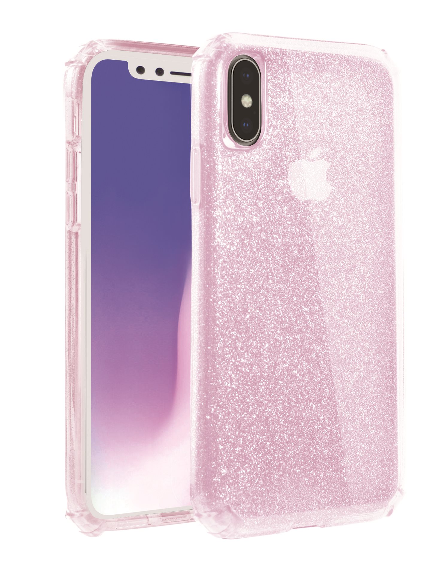 Uniq Clarion Tinsel Hybrid iPhone Xs Max, Blush Phone Cover