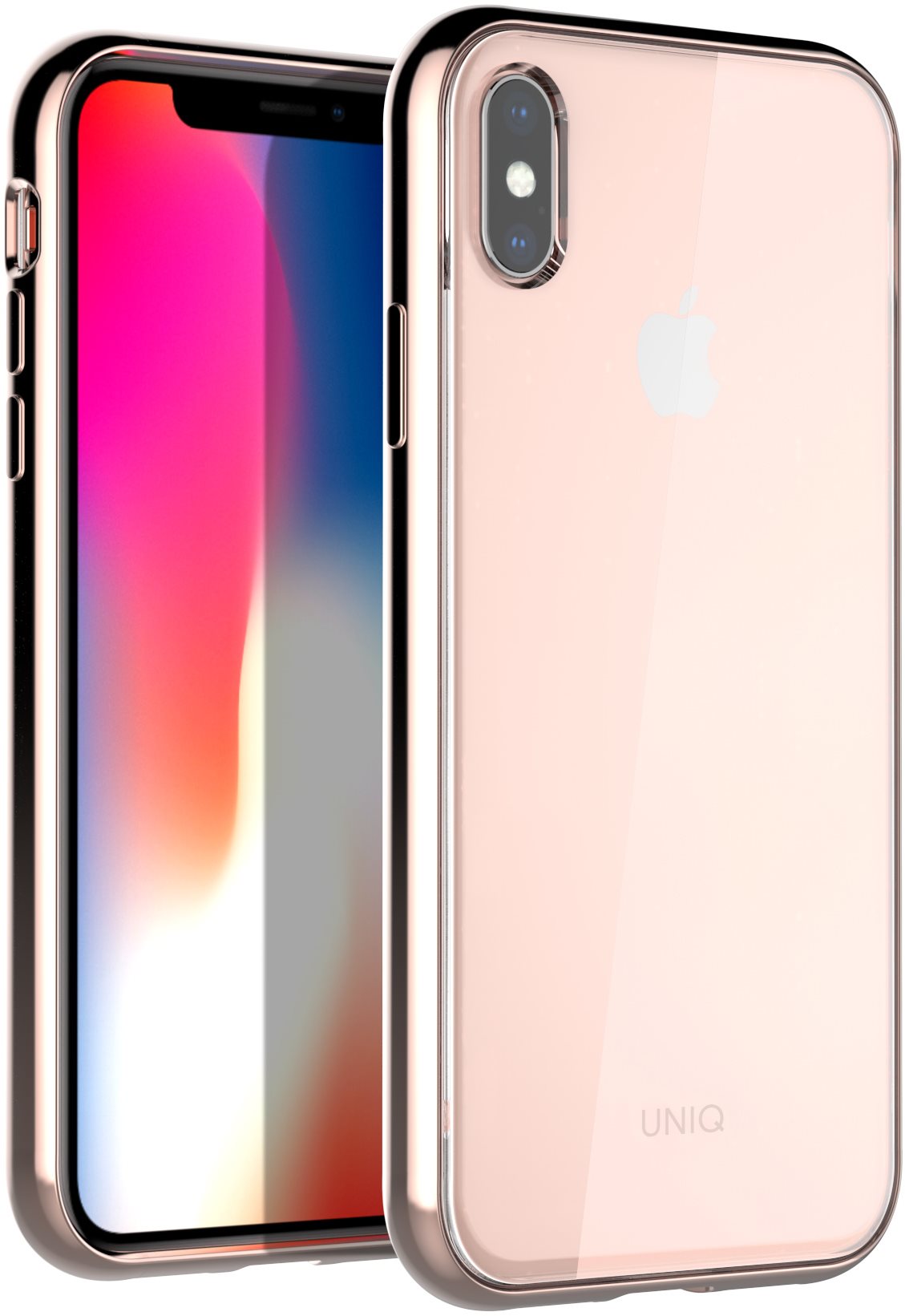 Uniq Glacier Xtreme Hybrid iPhone Xs Max, Blush Gold Phone Cover