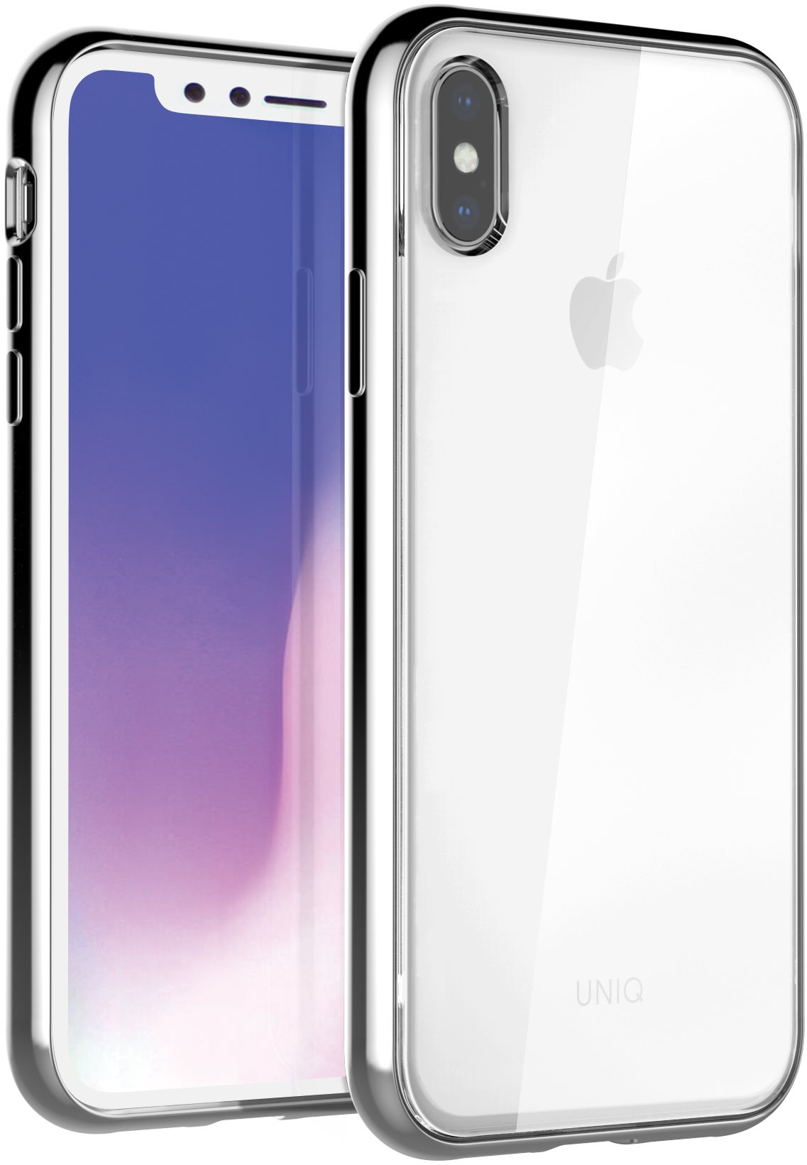 Uniq Glacier Xtreme Hybrid iPhone Xs Max, Titanium Phone Cover