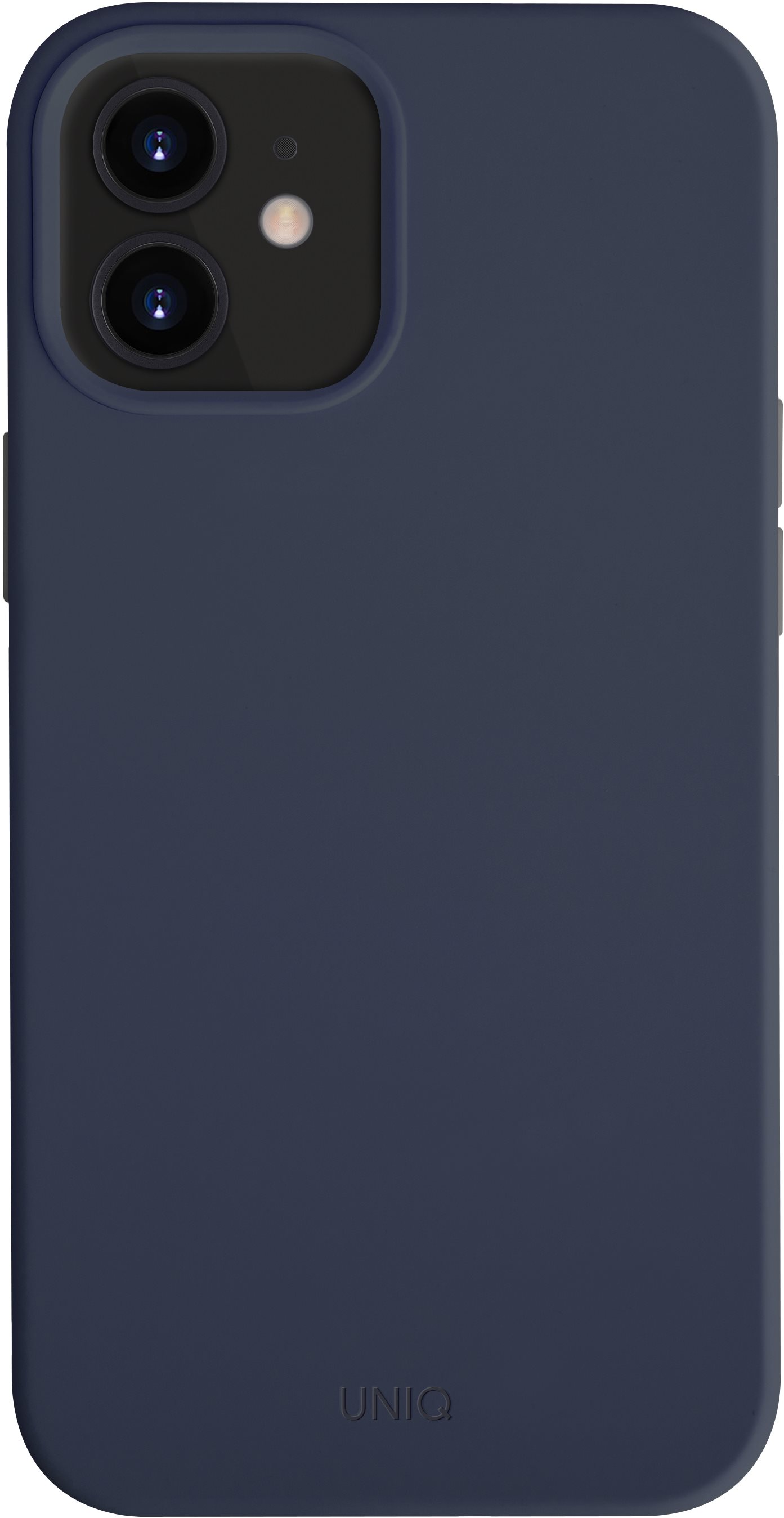 Uniq Hybrid iPhone 12 Mini Lino Hue Antimicrobial - Marine Blue...