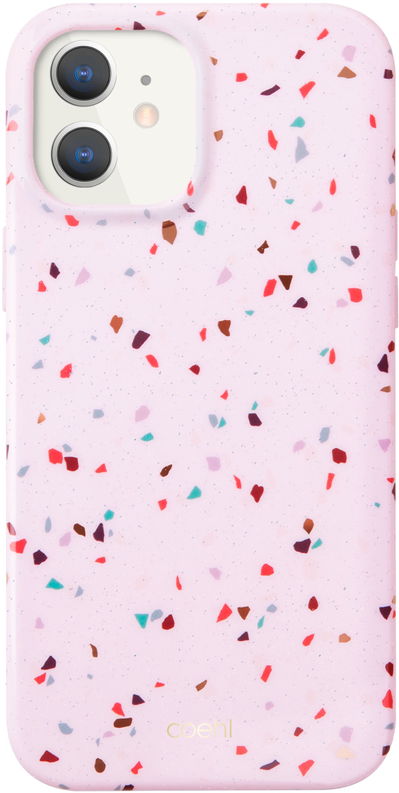 Uniq Coehl iPhone 12 Mini Terrazzo - Blush Pink Phone Cover