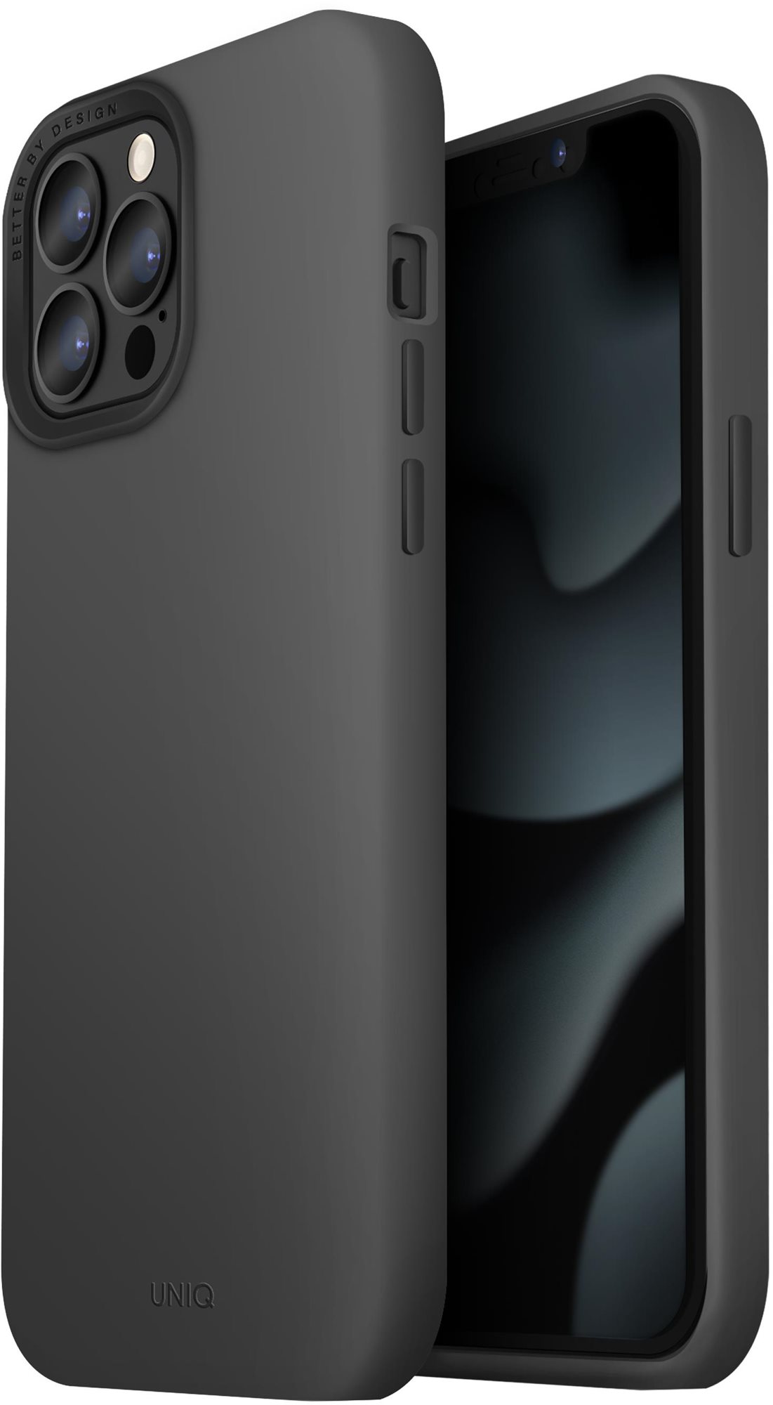 UNIQ Hybrid Lino Hue Cover with MagSafe for iPhone 13 Pro Max Grey...