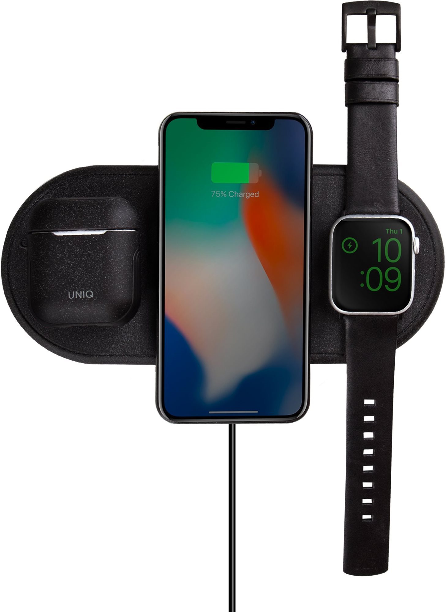 Uniq Aereo 3-in-1 Charcoal Wireless Charger