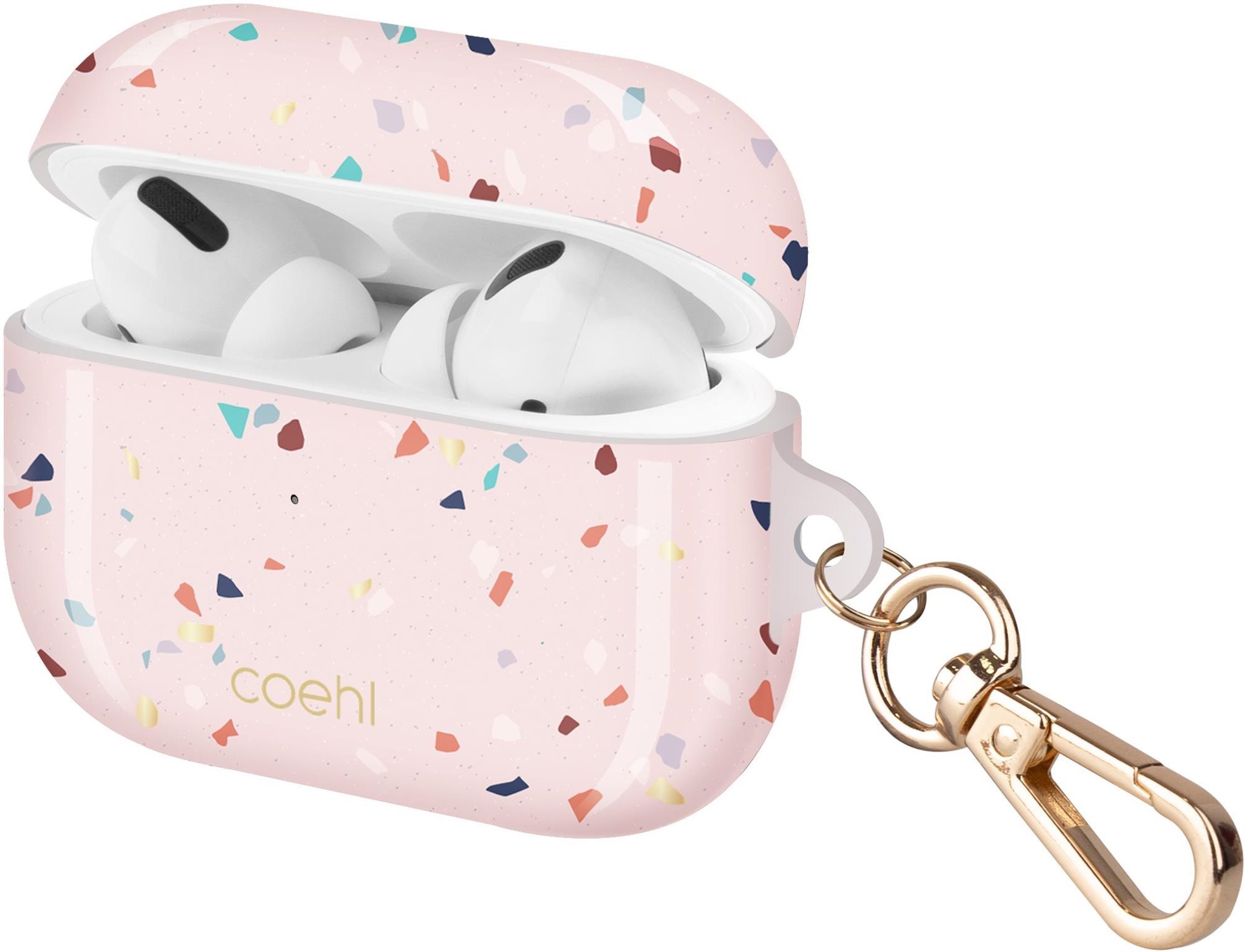 UNIQ Coehl Terazzo pour AirPods Pro rose Étui écouteurs