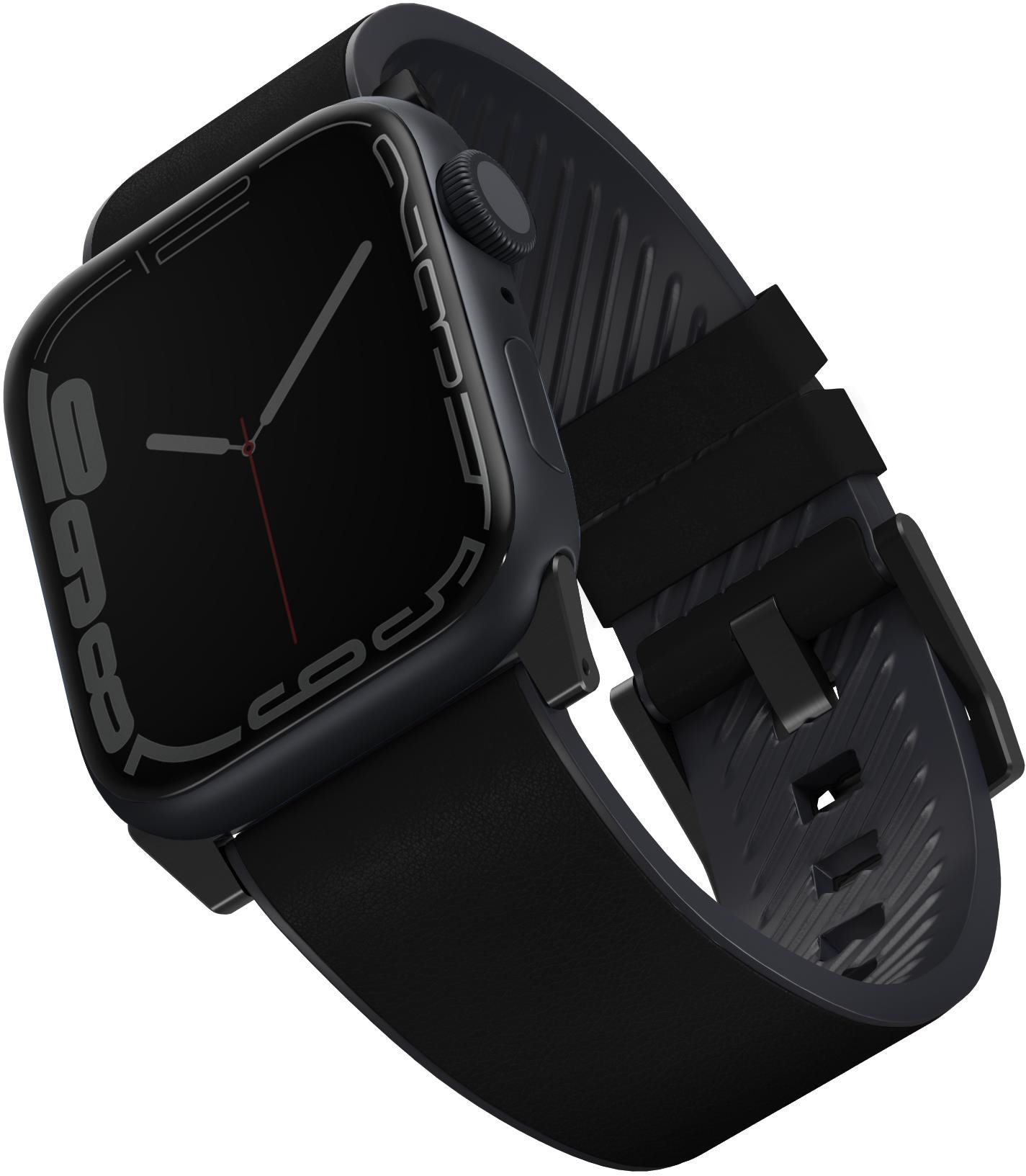 Uniq Straden Waterproof Leather Strap for Apple Watch 45/44/42mm...