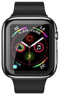 USAMS US-BH485 TPU Full Protective Case for Apple Watch 44mm Black...