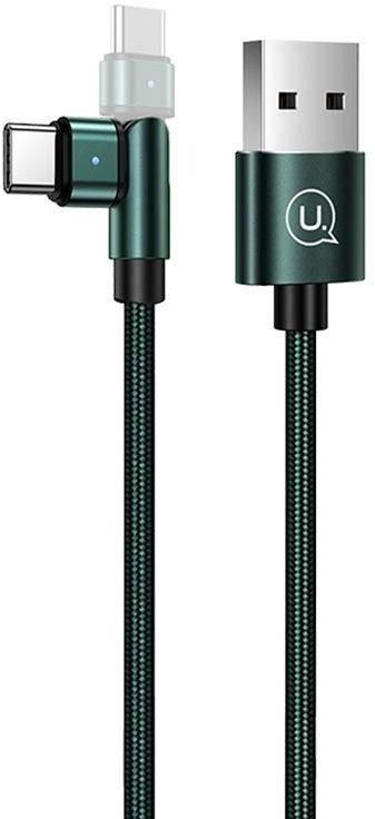 USAMS US-SJ477 U60 Type-C Rotatable Charging Cable 1m Green Power...