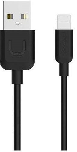 USAMS US-SJ097 Lightning Data Cable U Turn Series 1m Black Data Cable