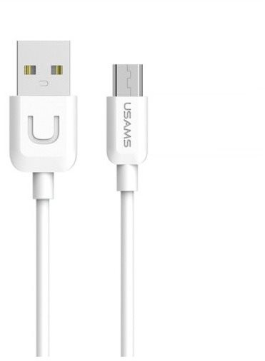 USAMS US-SJ098 micro USB Data Cable U Turn Series 1m White Data Cable