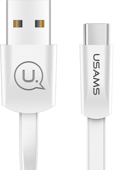 USAMS US-SJ200 U2 Type-C (USB-C) to USB Flat Data Cable 1.2m White...