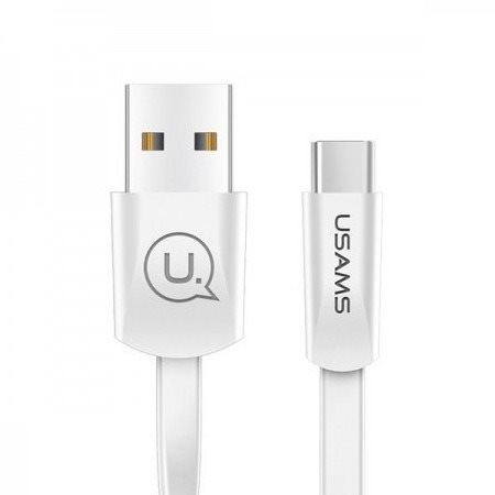 USAMS US-SJ201 U2 Micro USB Flat Data Cable 1.2m White Data Cable