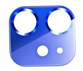 USAMS US-BH703 Metal Camera Lens Glass Film for iPhone 12 Blue...