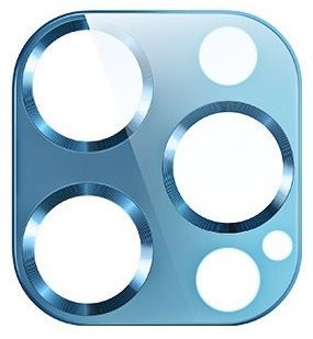 USAMS US-BH704 Metal Camera Lens Glass Film for iPhone 12 Pro Blue...