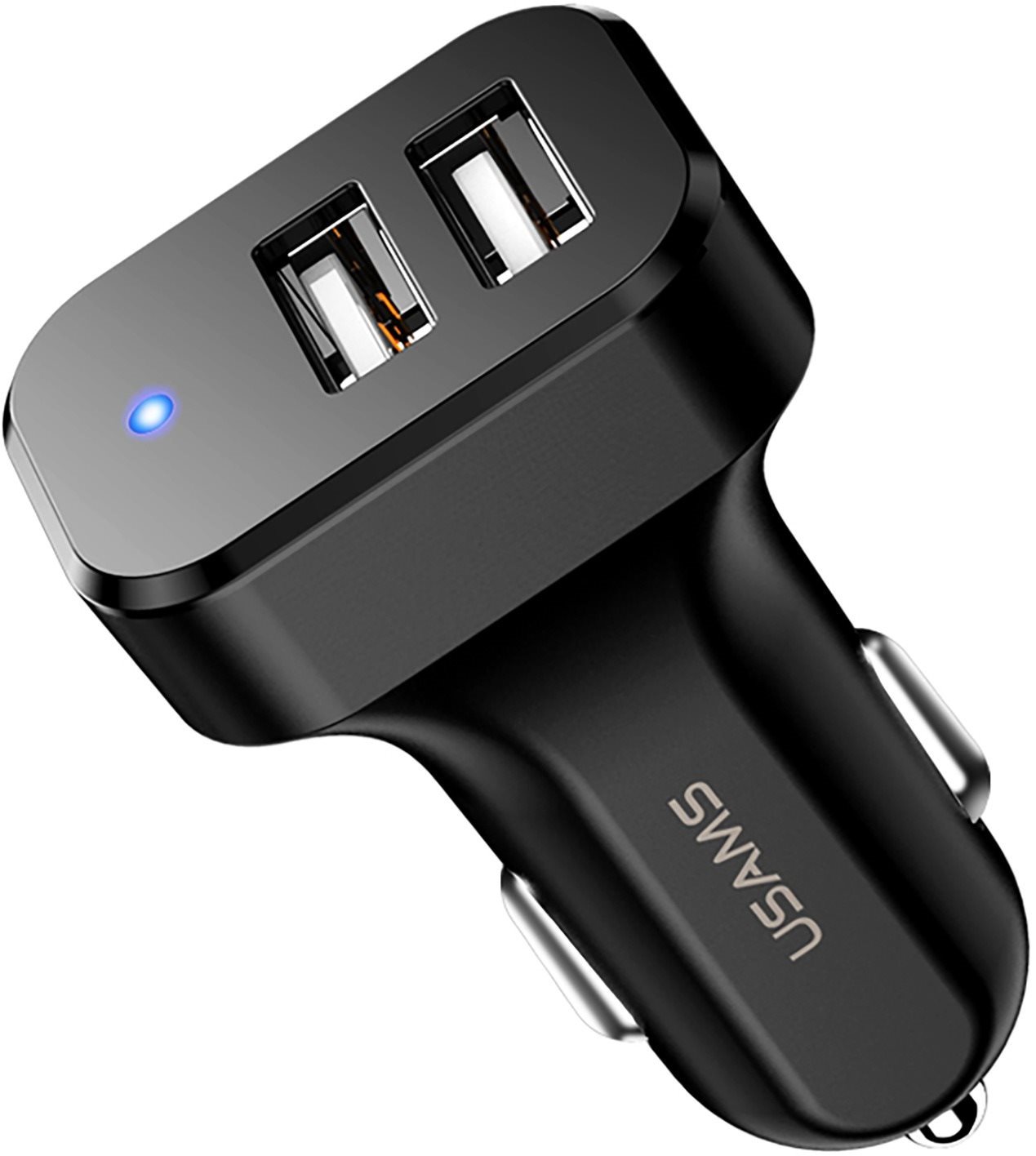 USAMS US-CC087 C13 Dual USB Car Charger 10.5W Black Car Charger