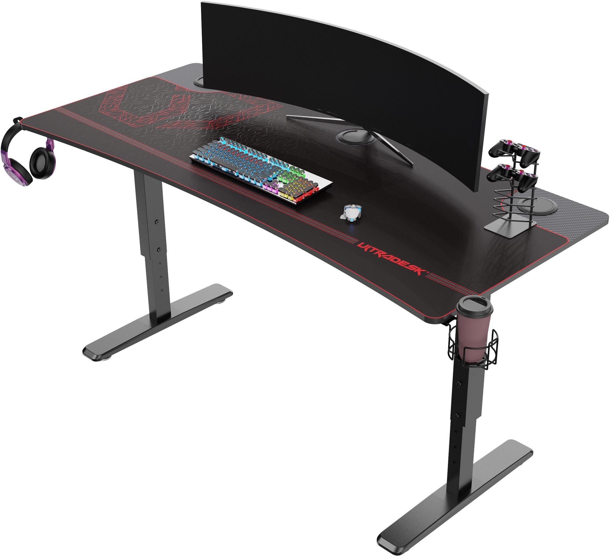 Ultradesk Cruiser Red Gaming asztal