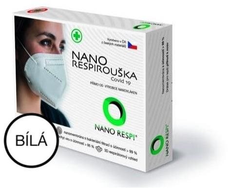 NANORESPI® NANO ROUŠKA RR - bílá - vel. S - balení po 10 ks Ústenka