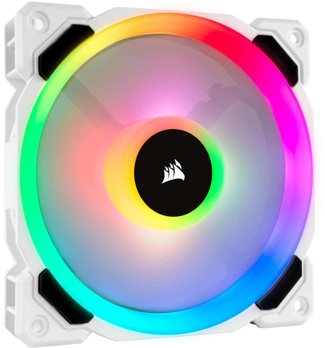 Corsair LL120 RGB 120mm Dual Light Loop White RGB LED PWM Fan -...