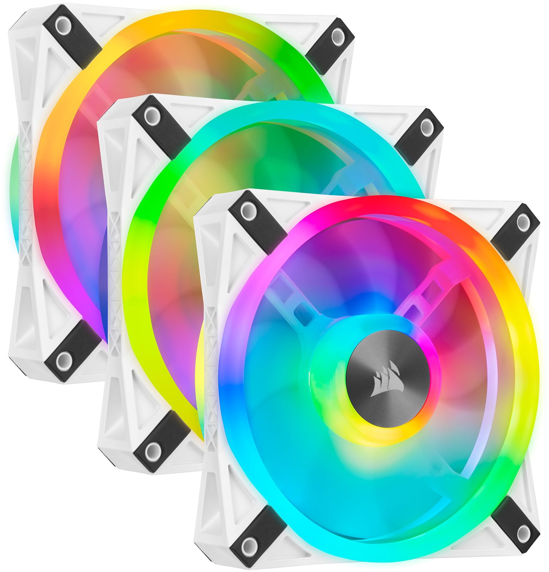 Corsair iCUE QL120 RGB 120 mm White Triple Fan Kit Ventilátor do PC
