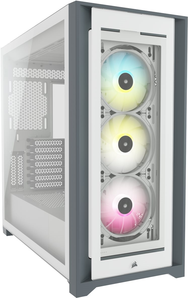 Corsair iCUE 5000X RGB Tempered Glass White PC skrinka