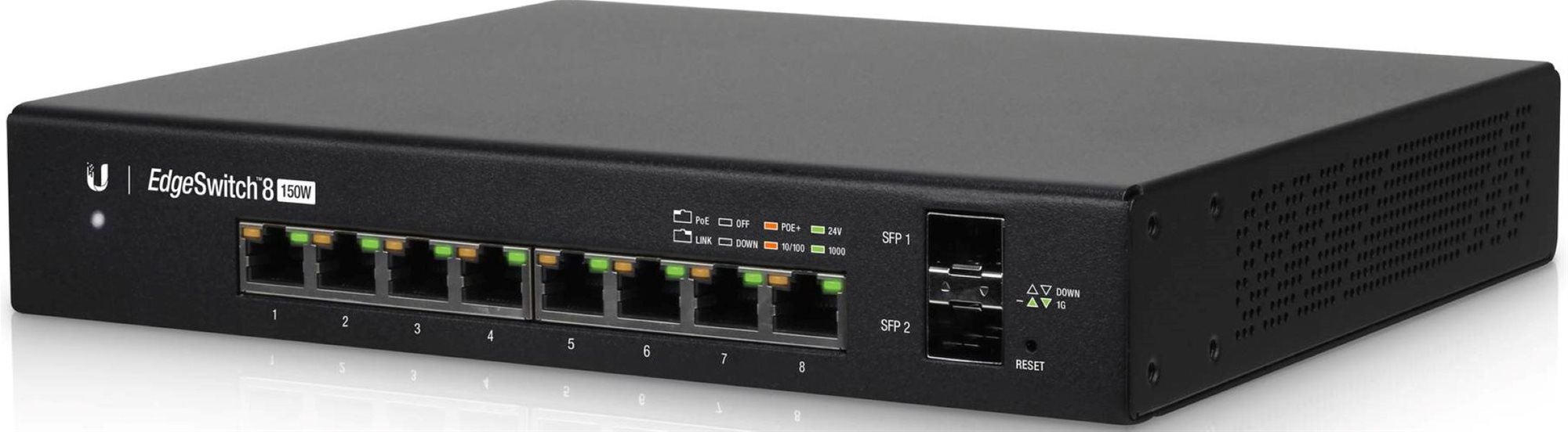 Ubiquiti EdgeSwitch 8 PoE (150W) Switch