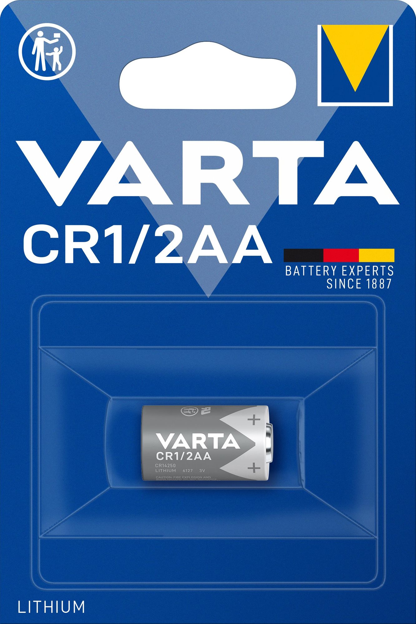 VARTA Speciális lítium elem CR 1/2 AA 1 db Gombelem