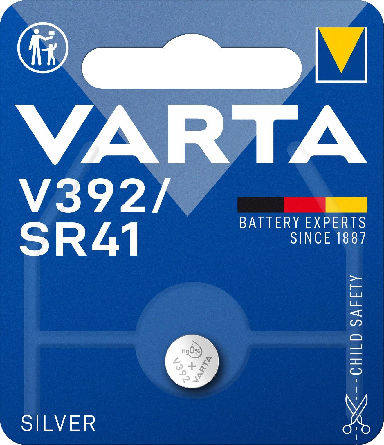 VARTA Speciális ezüst-oxid elem V392/SR41 1 db Gombelem
