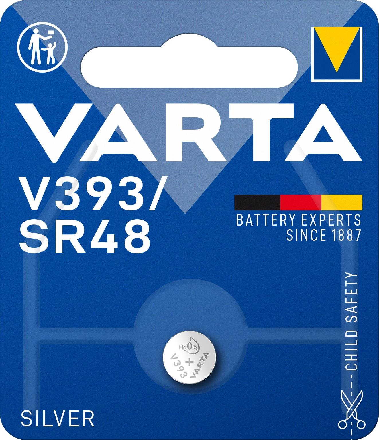 VARTA Speciális ezüst-oxid elem V393/SR48 1 db Gombelem