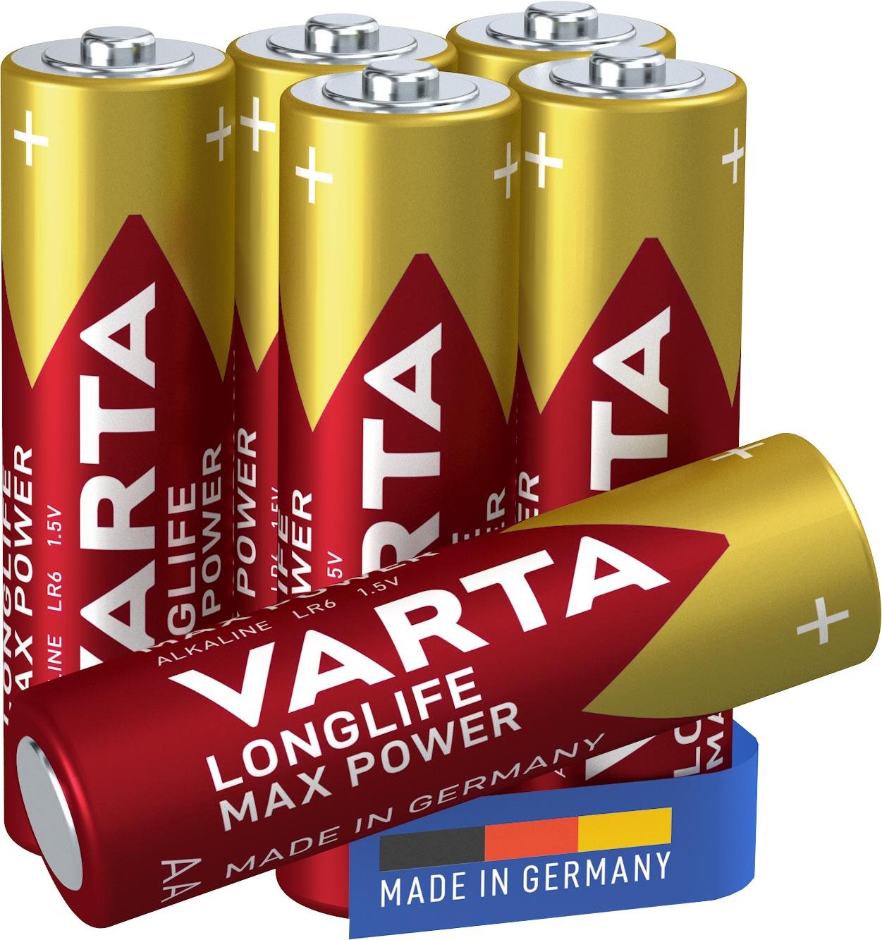 VARTA Longlife Max Power Alkáli elem AA 4+2 db Eldobható elem