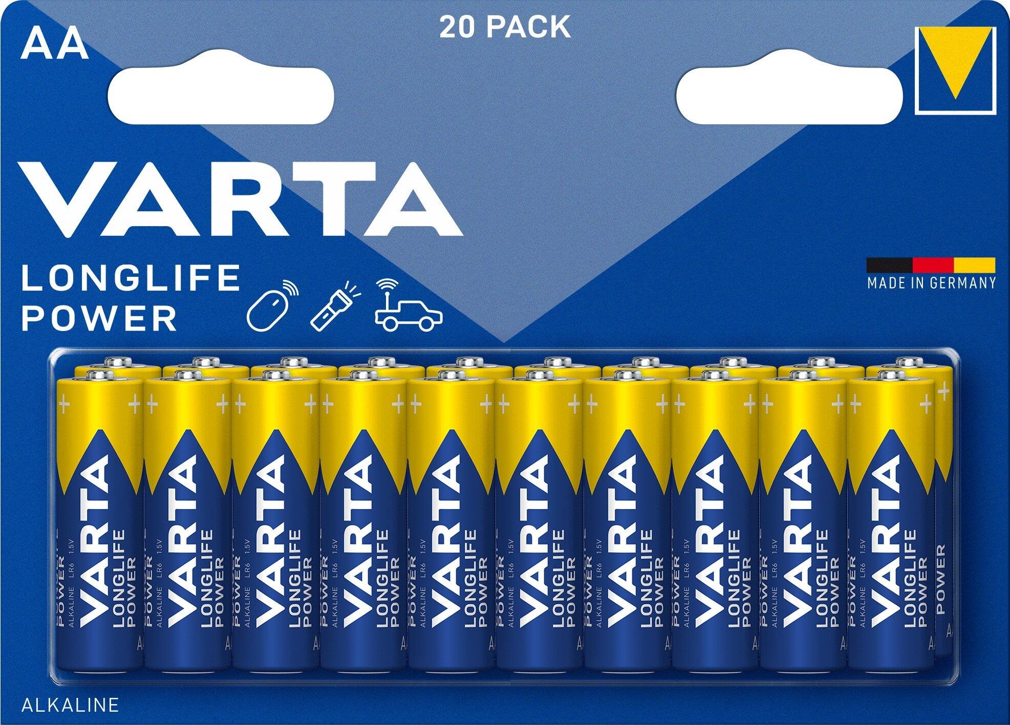 VARTA Longlife Power 20 AA (Double Blister) Jednorazová batéria