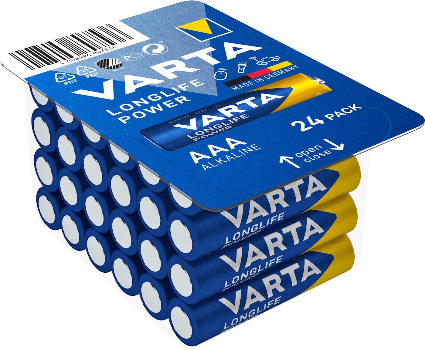 VARTA Longlife Power 24 AAA (Big Box) Eldobható elem