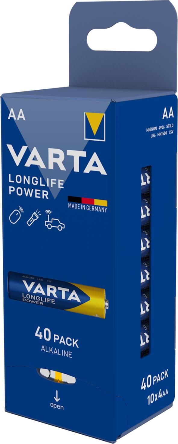VARTA Longlife Power 40 AA (Storagebox) Eldobható elem