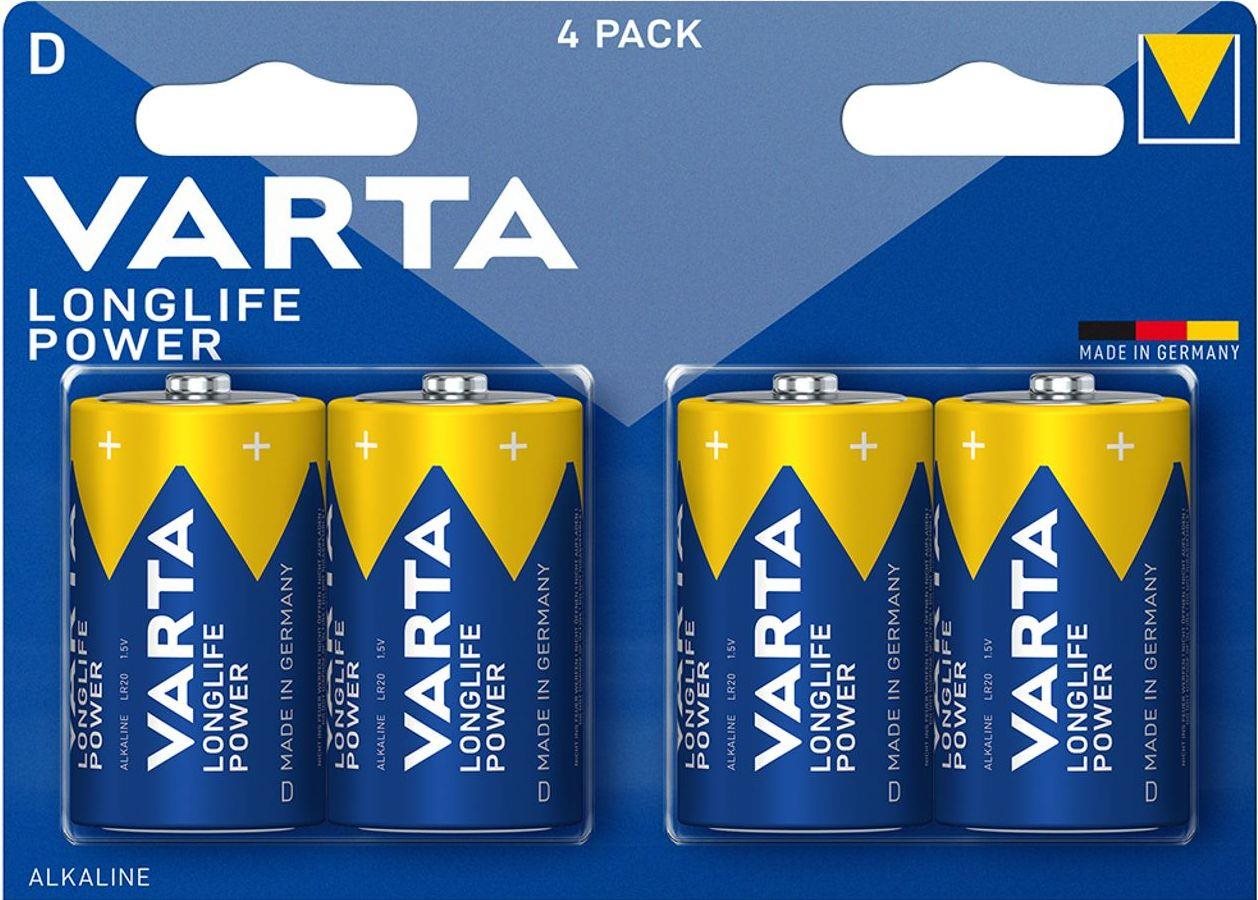 VARTA Longlife Power 4 D (Double Blister) Eldobható elem