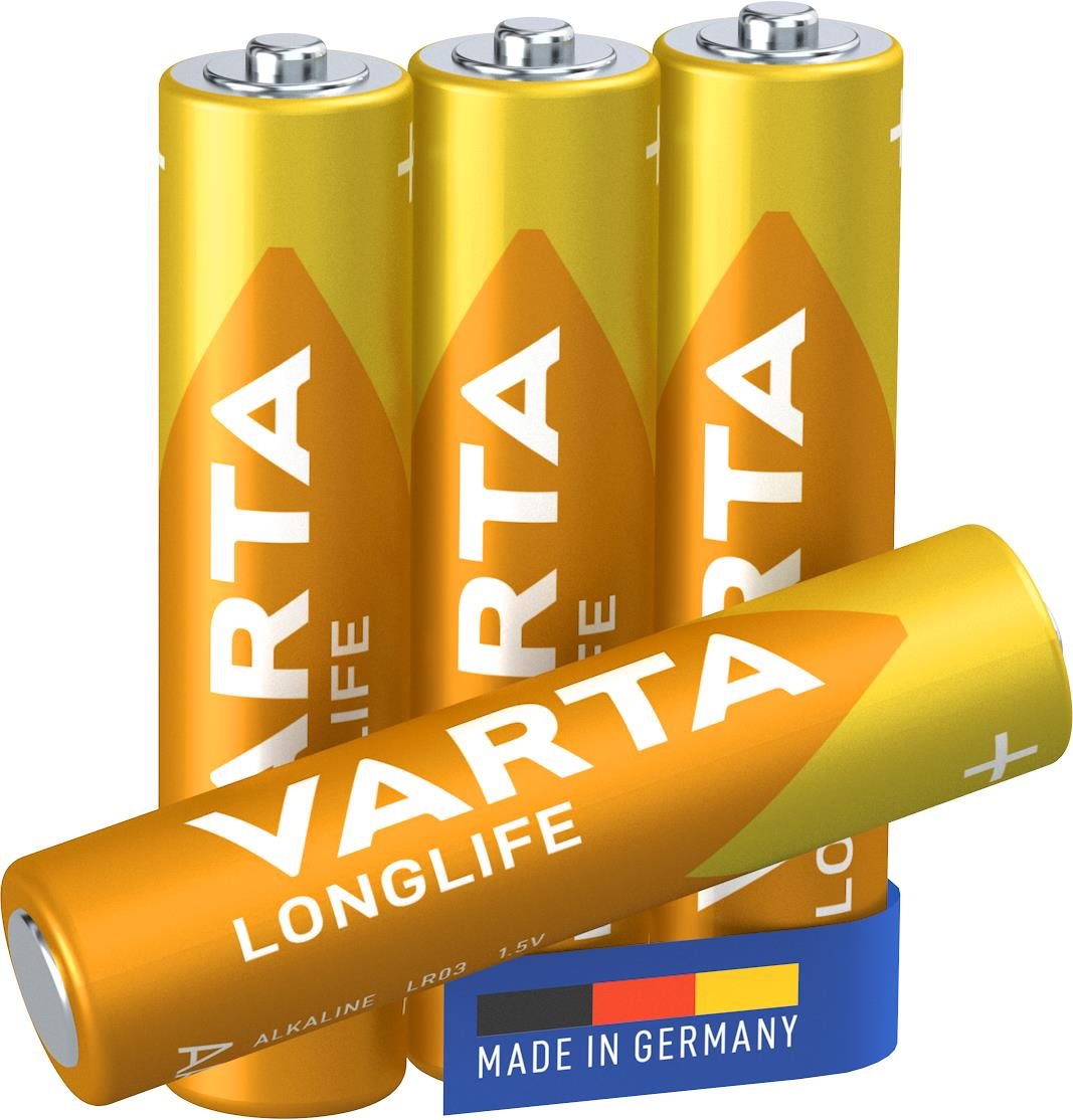 VARTA alkalická baterie Longlife AAA 4ks Jednorázová baterie