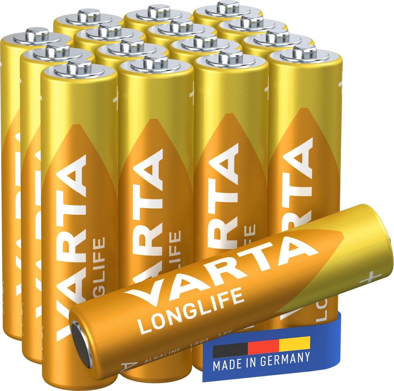 VARTA Longlife Alkáli elem AAA 16 db Eldobható elem
