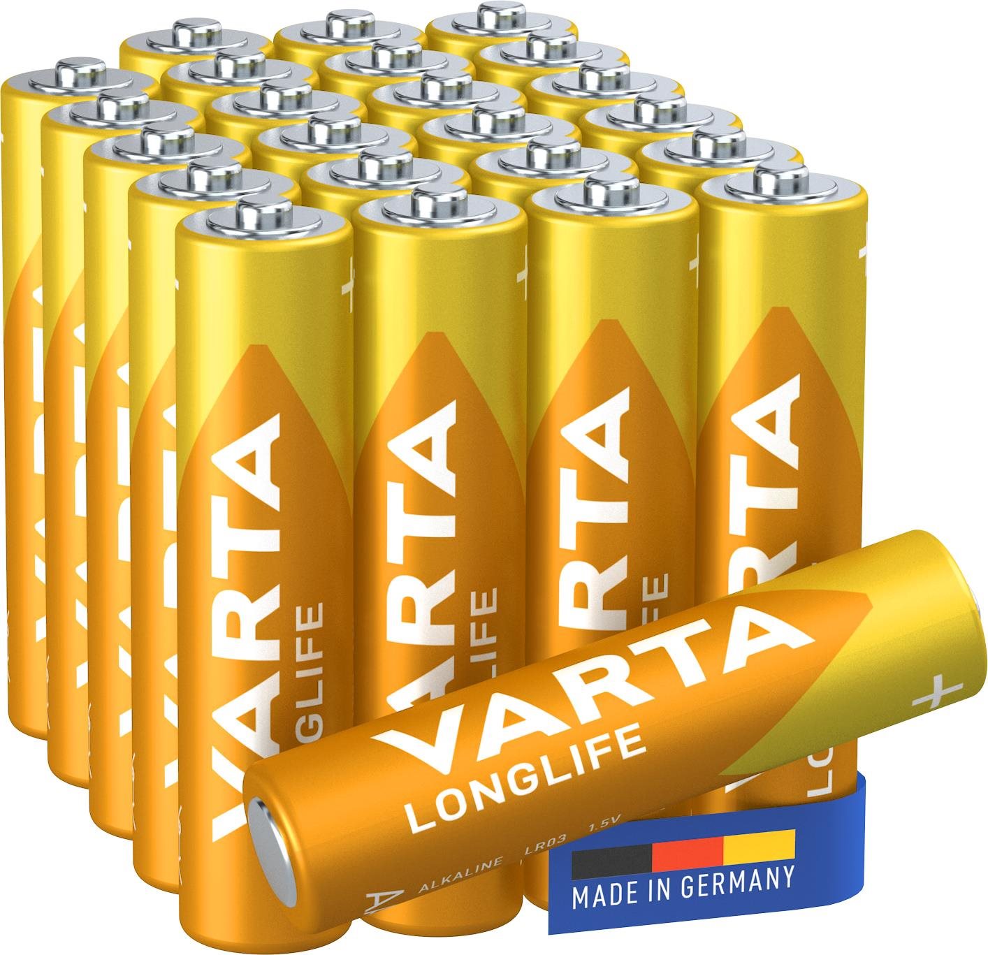 VARTA Longlife Alkáli elem AAA 24 db Eldobható elem