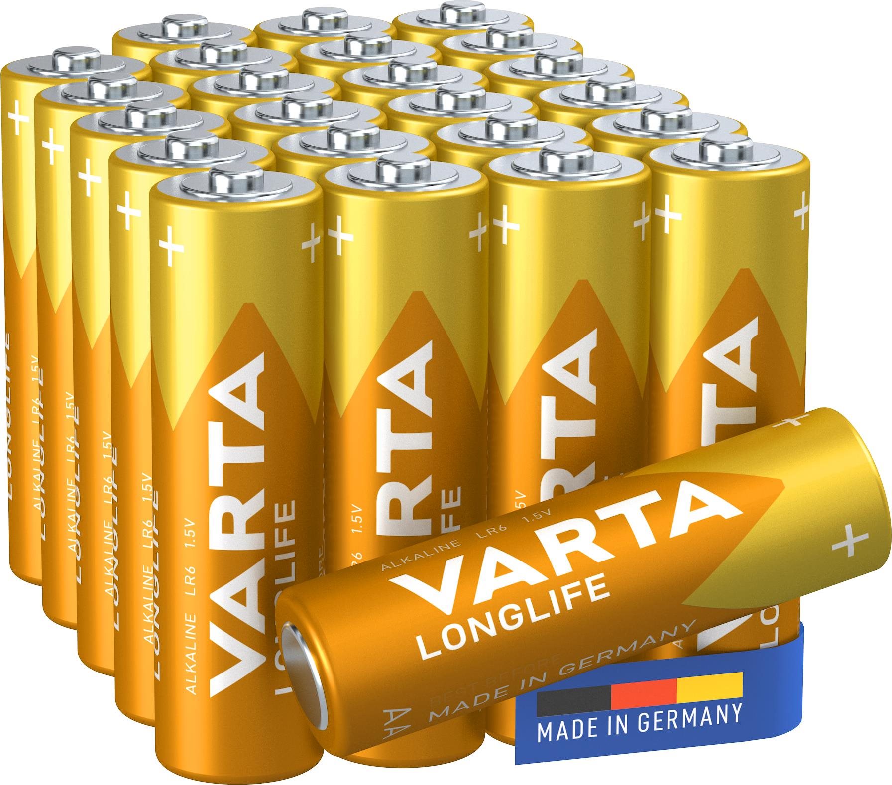 VARTA Longlife Alkáli elem AA 24 db Eldobható elem