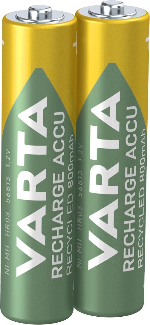 VARTA nabíjateľná batéria Recharge Accu Recycled AAA 800 mAh R2U 2...