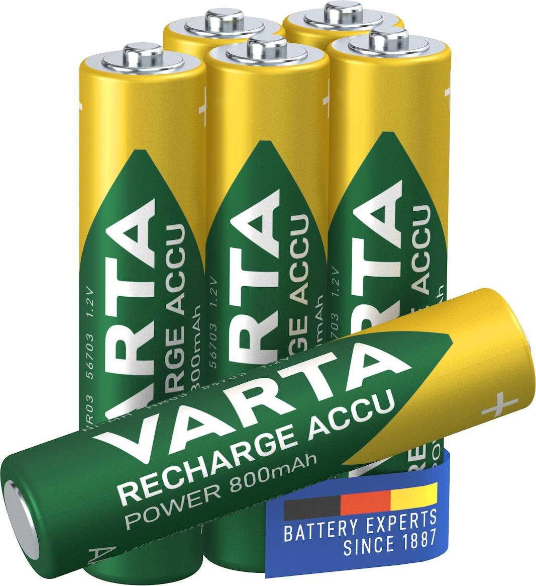 VARTA nabíjateľná batéria Recharge Accu Power AAA 800 mAh R2U 6 ks...